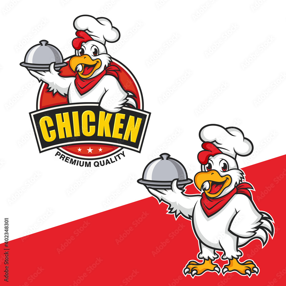 Chicken mascot logo vector. Chicken vector illustration. Organic farm vector logo design
Chicken mascot logo vector. Chicken vector illustration. Organic farm vector logo design