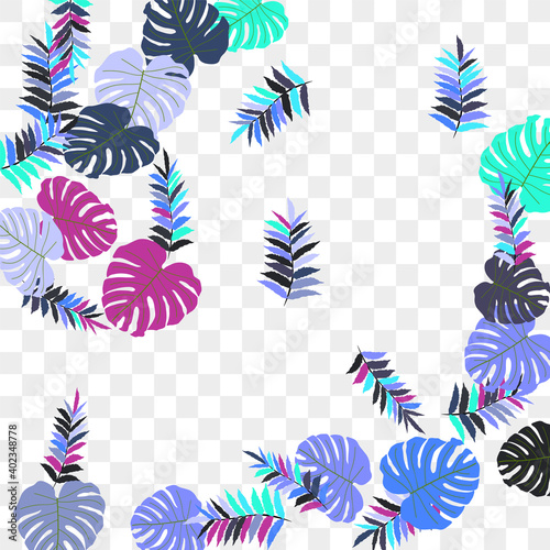 Vector tropical pattern from colorful foliage