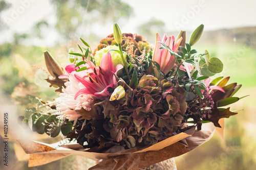 flowers in the pot