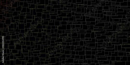 Dark Yellow vector pattern in square style.