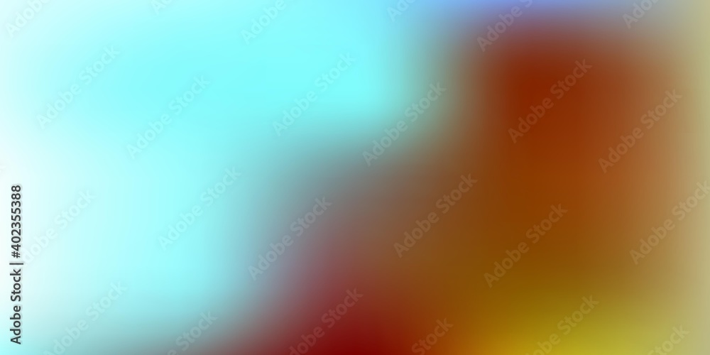 Light red, yellow vector abstract blur background.