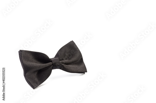 Bow tie isolated on white background. An element of men's wardrobe. Space to copy