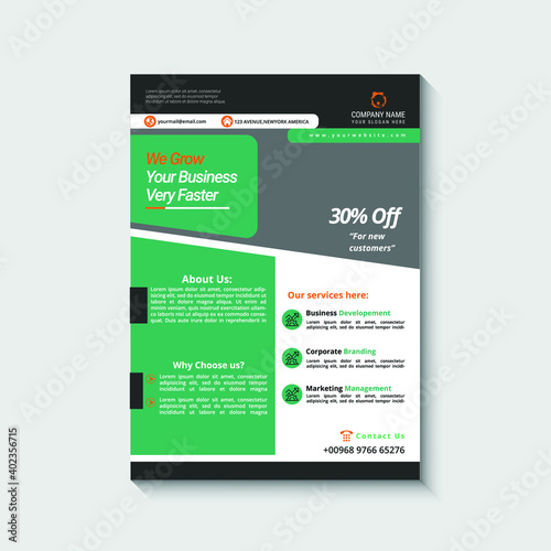Creative modern business and corporate flyer design templets for 2021