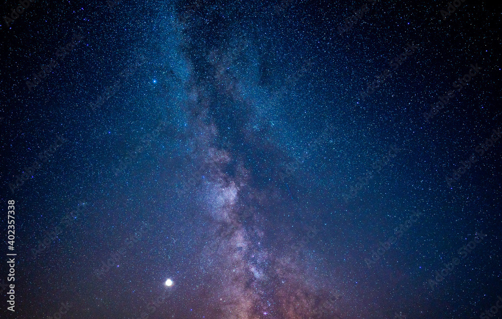 Milky way in Sky - Astrophotography - obrazy, fototapety, plakaty 