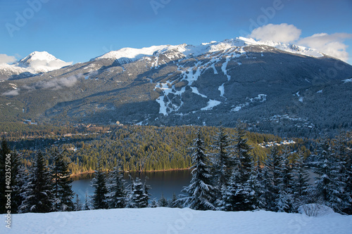 Sunset at Whistler, British Columbia photo