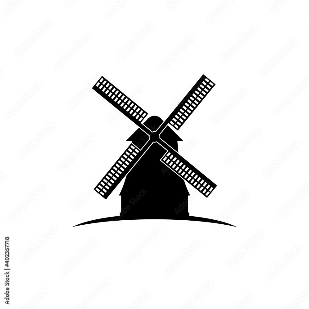 Obraz premium Windmill icon isolated on white background