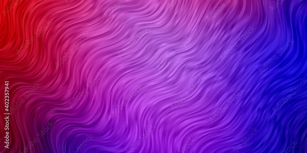 Light Blue, Red vector backdrop with curves. Light Blue, Red vector backdrop with curves.