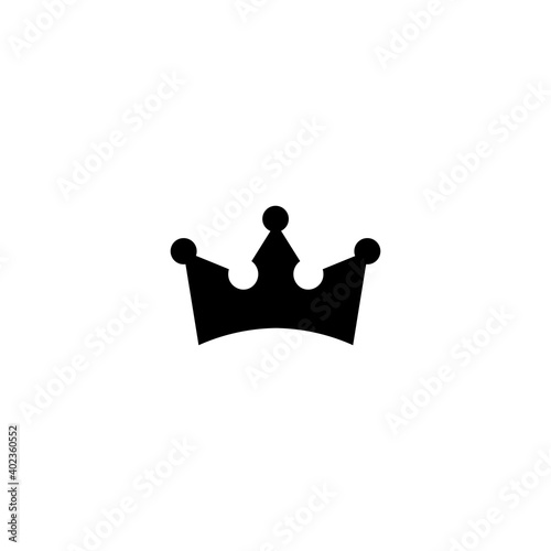 Black crown icon, vip, premium sign. Vector illustration eps 10