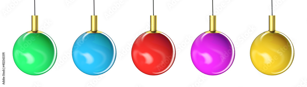 3D render red christmas ball classic 3D render red christmas ball classic