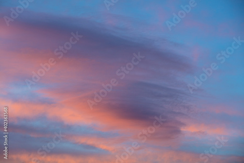 sunset sky with clouds © Paloma Ayala