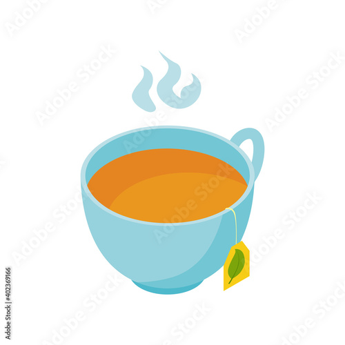 Hot Tea Cup Composition