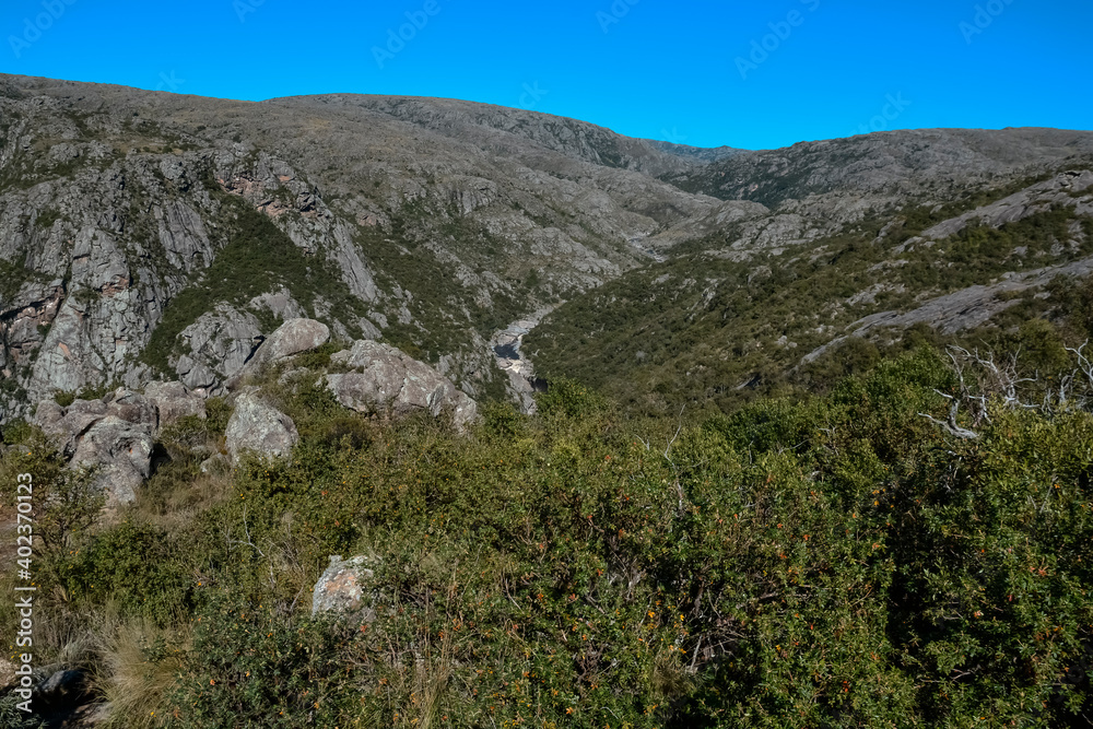 Quebrada del Condorito National Park landscape,Cordoba province, Argentina Quebrada del Condorito National Park landscape,Cordoba province, Argentina