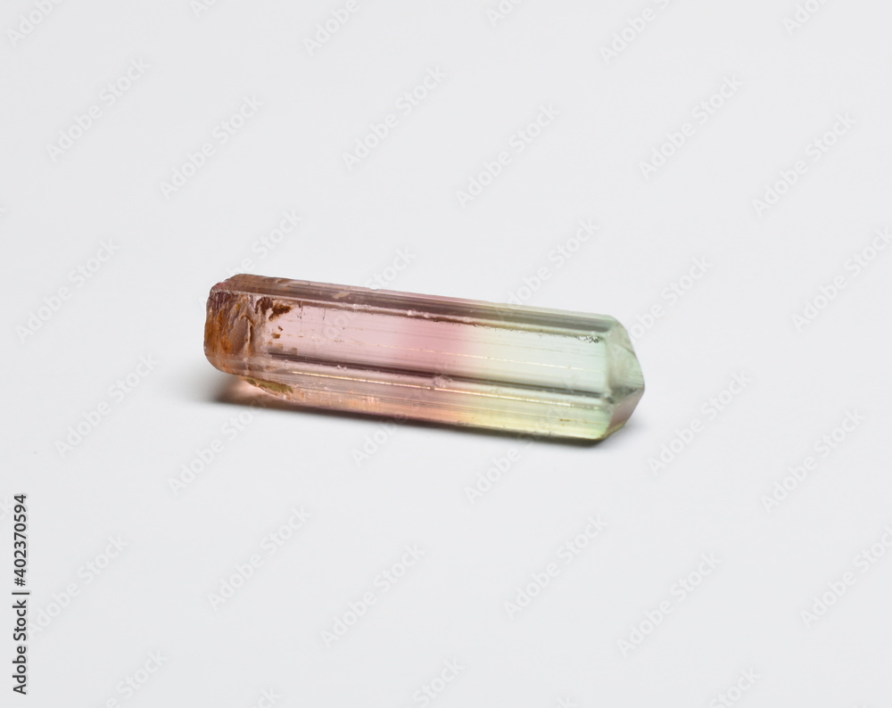 Naklejka premium Tourmaline from Congo natural raw gemstone crystal