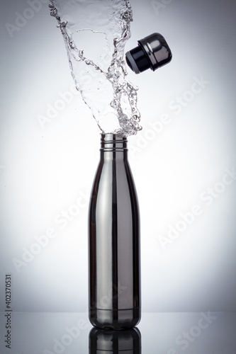 Stainless steel water bottle exploding