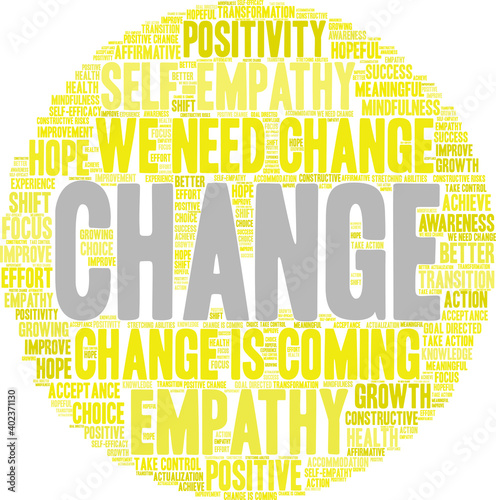 Change Word Cloud on a white background. 