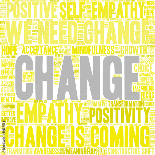 Change Word Cloud on a white background. 