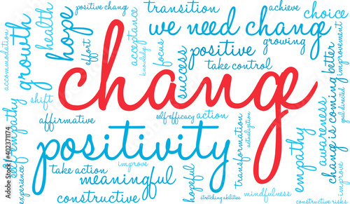 Change Word Cloud on a white background. 