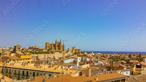 Vue des toits de la ville de Palma de Majorque