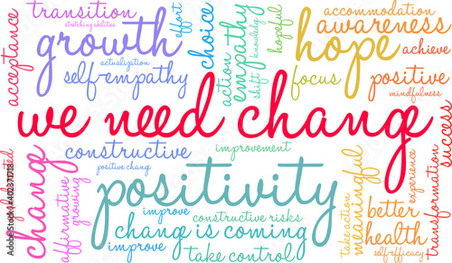 We Need Change Word Cloud