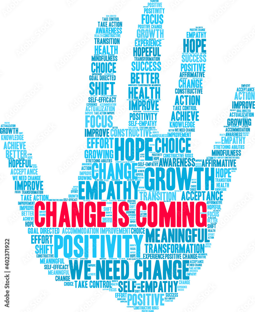 Change Is Coming Word Cloud Change Is Coming Word Cloud