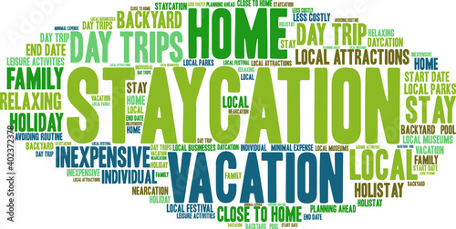 Staycation Word Cloud