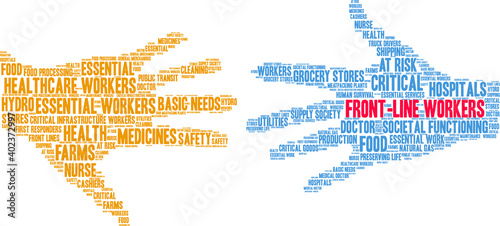 Front Line Workers Word Cloud