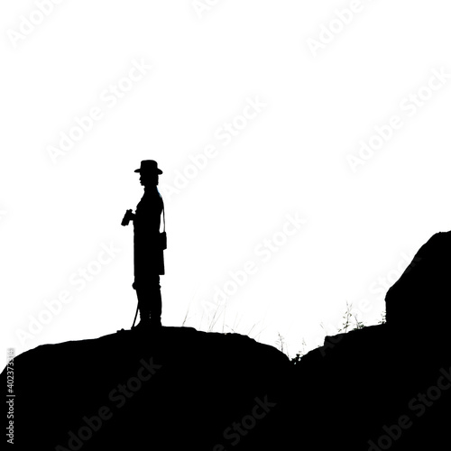 silhouette of a man