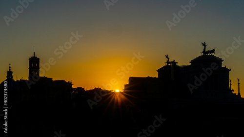Sunset in Rome