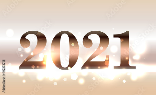 Year 2021 New Year Concept Illustration