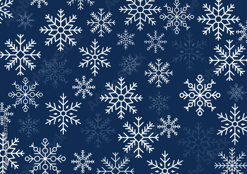 Modern festive background with snowflakes.
Winter snowflakes and glitter vector design for covers, cards, posters, templates.