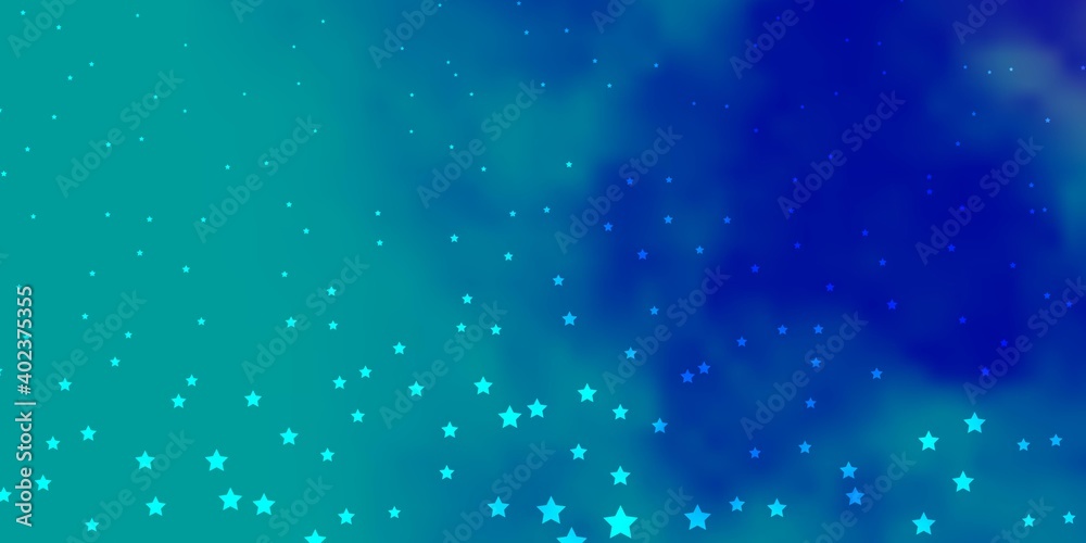 Fototapeta premium Dark Pink, Blue vector background with colorful stars.