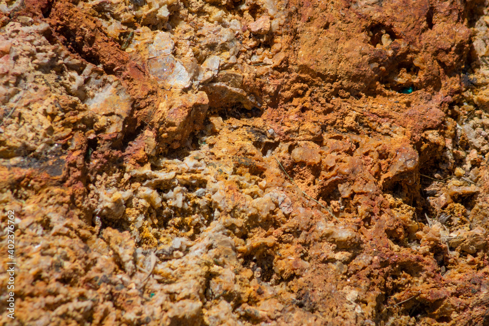 Fototapeta premium Natural yellow stone background with texture