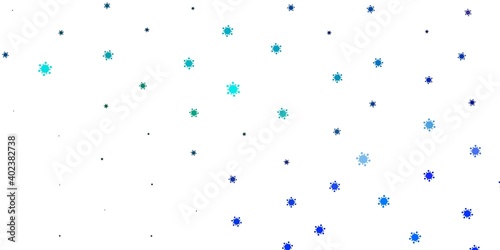 Light blue vector template with flu signs.