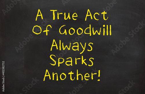 A True Act of Goodwill