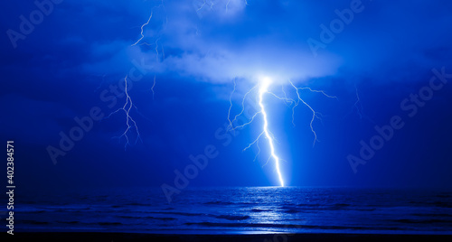 Thunderstorm at the beach