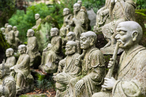 groups of buddhist arhat stone statue © ChenPG