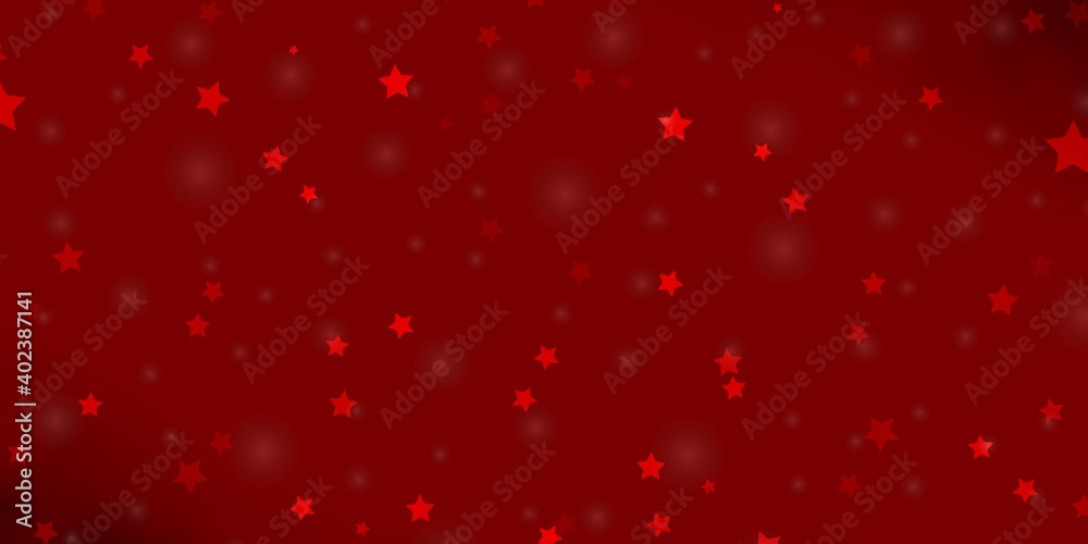 Light Red vector pattern with abstract stars. Light Red vector pattern with abstract stars.