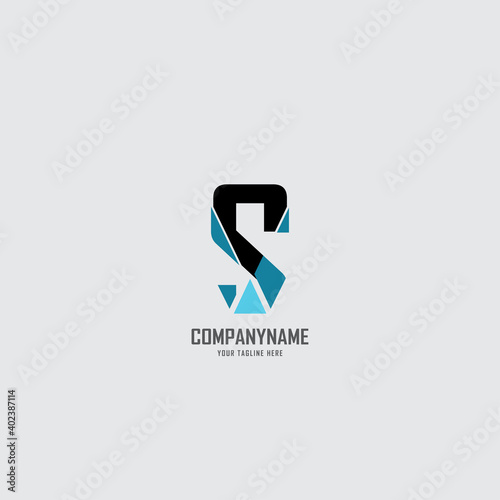 s, ss  logo in modern style