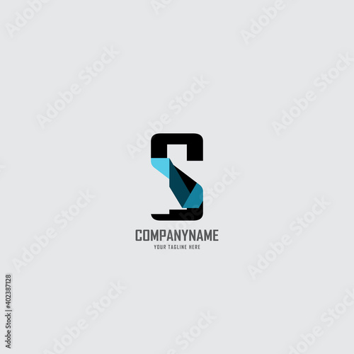 s, ss  logo in modern style
