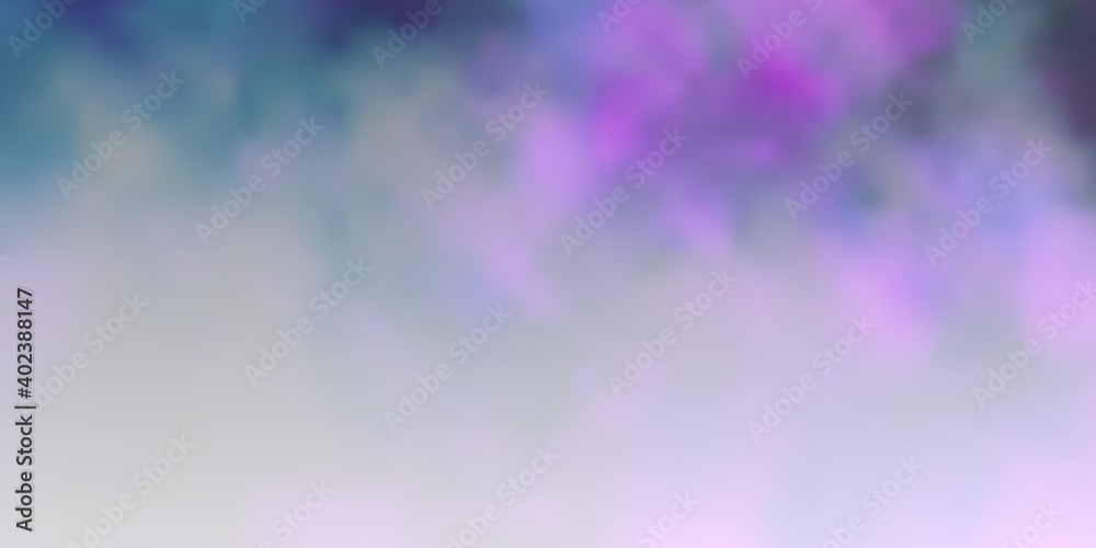 Dark Pink vector template with sky, clouds. Dark Pink vector template with sky, clouds.