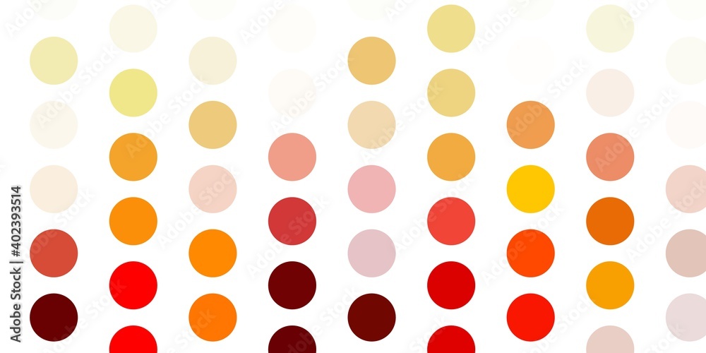Light orange vector template with circles. Light orange vector template with circles.