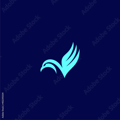 Fototapeta Naklejka Na Ścianę i Meble -  flying bird logo design for transportation
