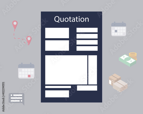 quotation elements to know how to write a quotation for customers vector