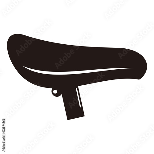 Bicycle saddle doodle icon vector illustration