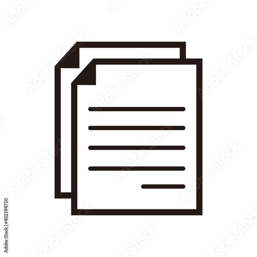 Document icon ,paper icon vector illustration © MD_01