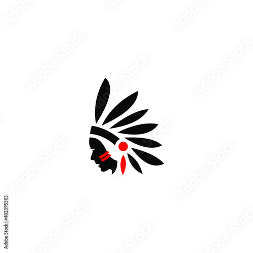 Women Tribe Logo Design in black red