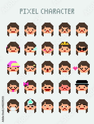 픽셀 아이콘 세트