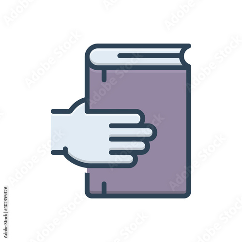 Color illustration icon for mine