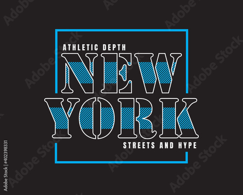 Vector illustration of New York letters. great for the design of t-shirts, shirts, hoodies, etc.