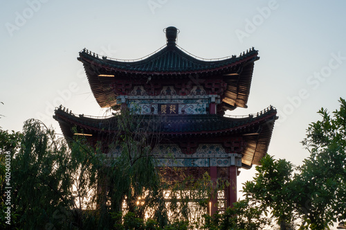 chinese temple in the park